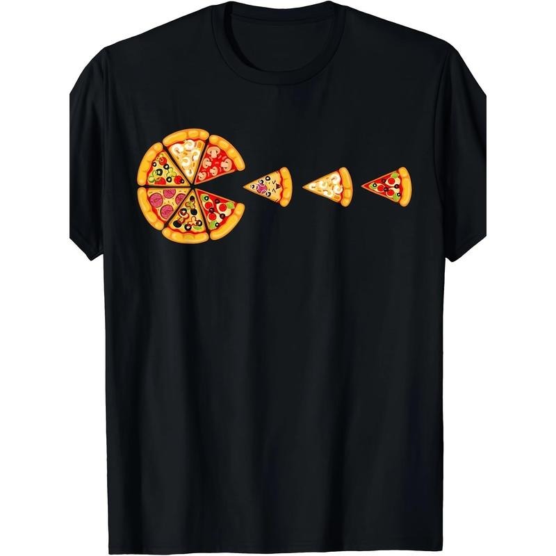 Ultra-Soft Cotton Pizza Slice Graphic Tee - Casual Crew Neck T-Shirt for Men & Women | Breathable, Durable & Stylish |...
