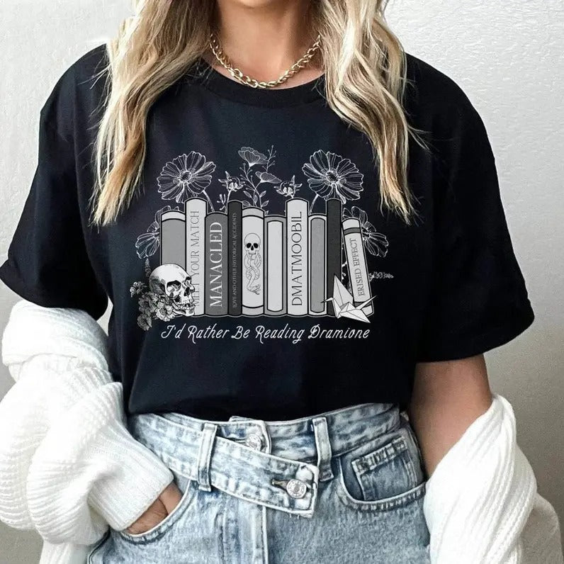 Unique Dramione Fanfiction Shirt, Cool Design Sweater Short Sleeve Gift For Men Casual Cotton Crewneck Hoodie, Sweatshirt
