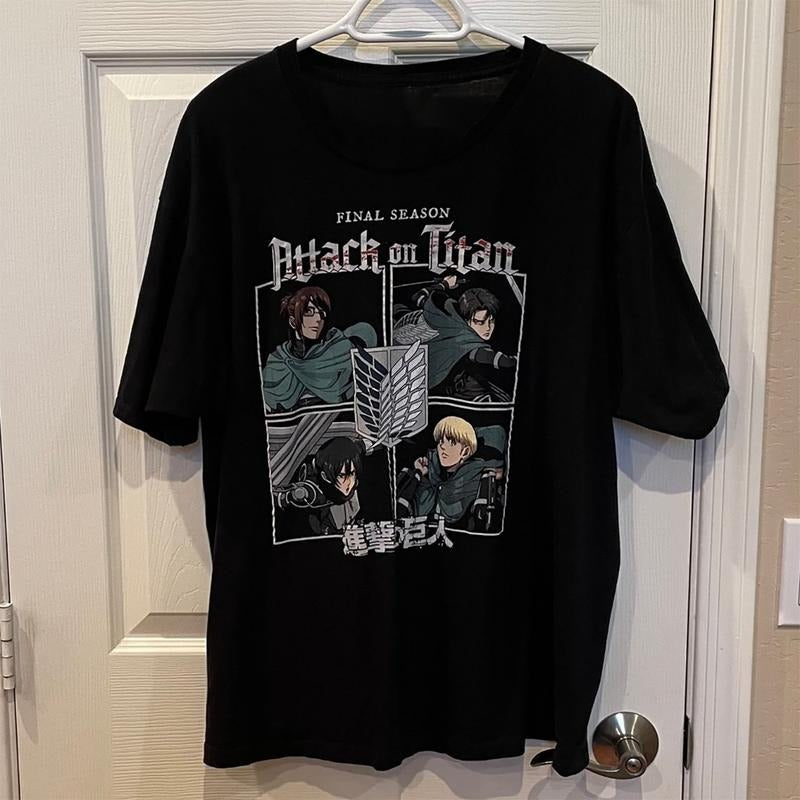 Unisex Anime Attack On Titan Tee Shirt For Anime Fans Hoodie, Sweatshirt | TeeBloomCo.com