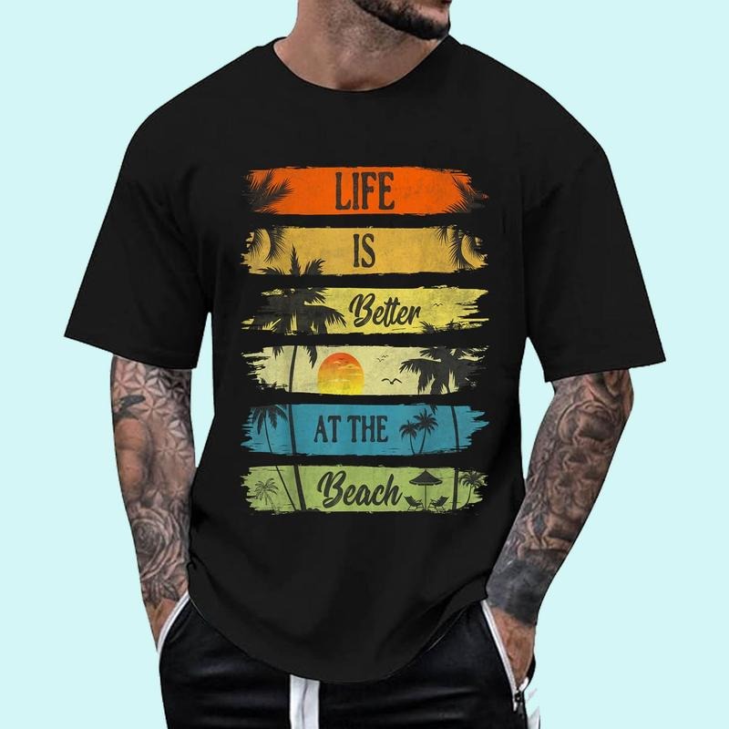 [Unisex Cotton Shirt] Summer Vacation Beach Vacation Life Is Better At The Beach T-Shirt Hoodie, Sweatshirt | TeeBloomCo.com