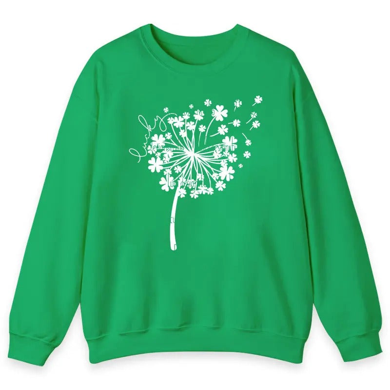 Unisex St Patricks Day Dandelion   T-Shirt  , Sweatshirt  and Hoodie | TeeBloomCo.com