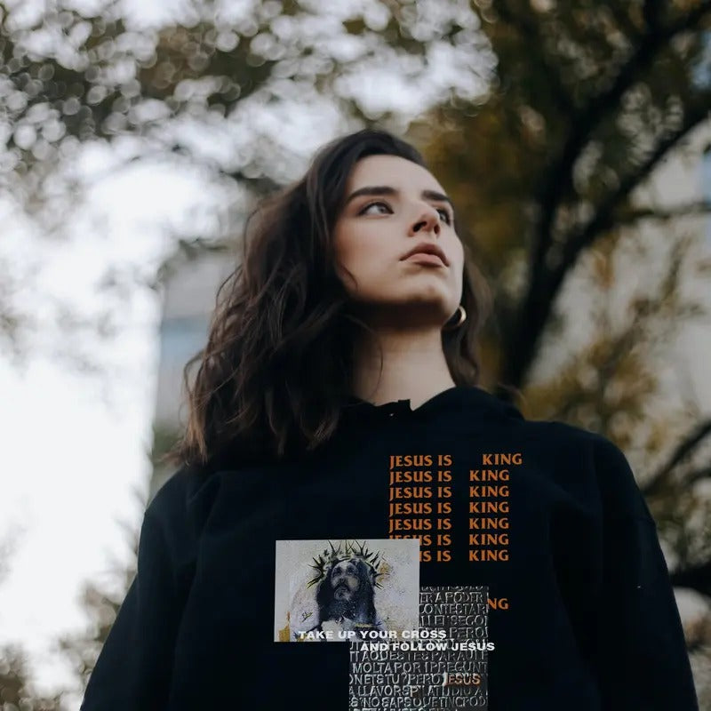 Unisex Take Up Your Cross Matthew 16:24 Streetwear Hoodie, Christian Hoodie, Trendy Christian Shirt, Christian Unisex...
