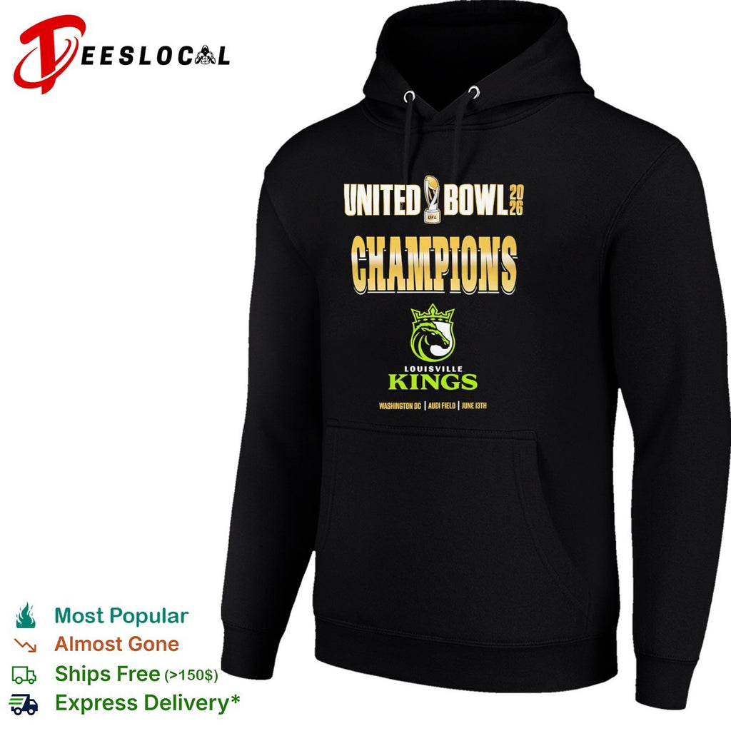 United Bowl 2026 Champions Louisville Kings Washington DC Audi Field June 13th shirt