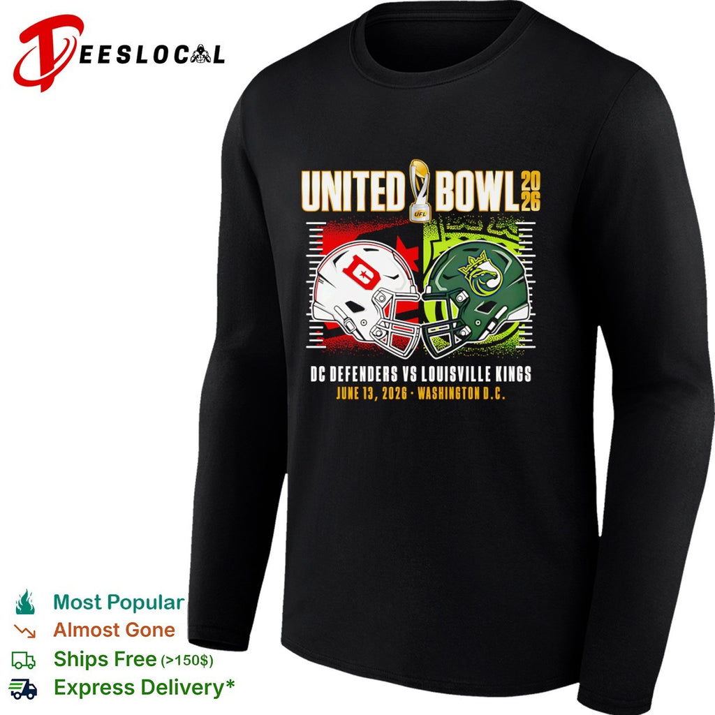 United Bowl 2026 DC Defenders vs Louisville Kings June 13 2026 Washington DC shirt