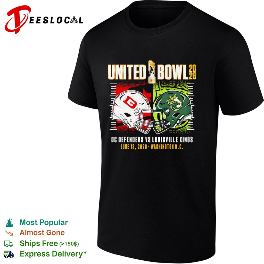 United Bowl 2026 DC Defenders vs Louisville Kings June 13 2026 Washington DC shirt