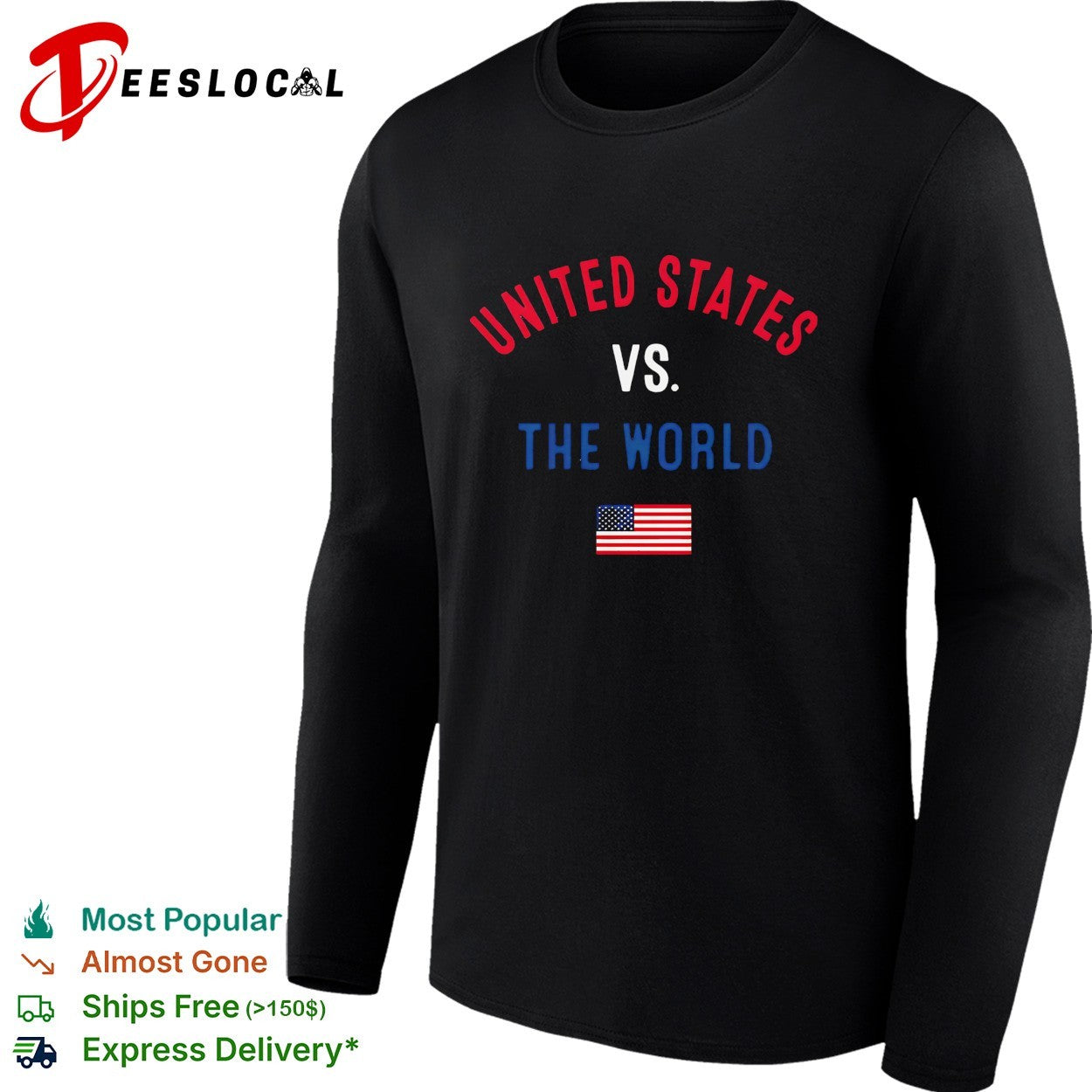 United States American vs The World FIFA World Cup 2026 having flag shirt