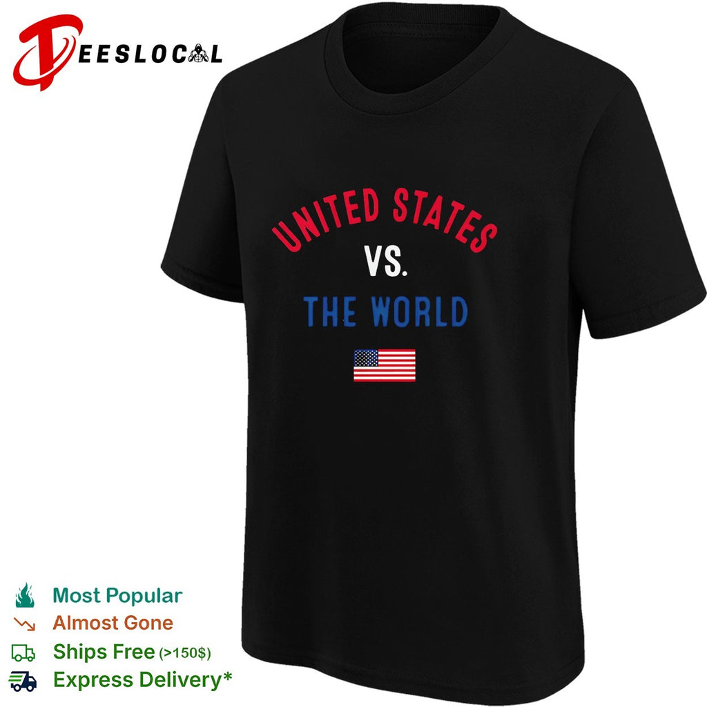 United States American vs The World FIFA World Cup 2026 having flag shirt