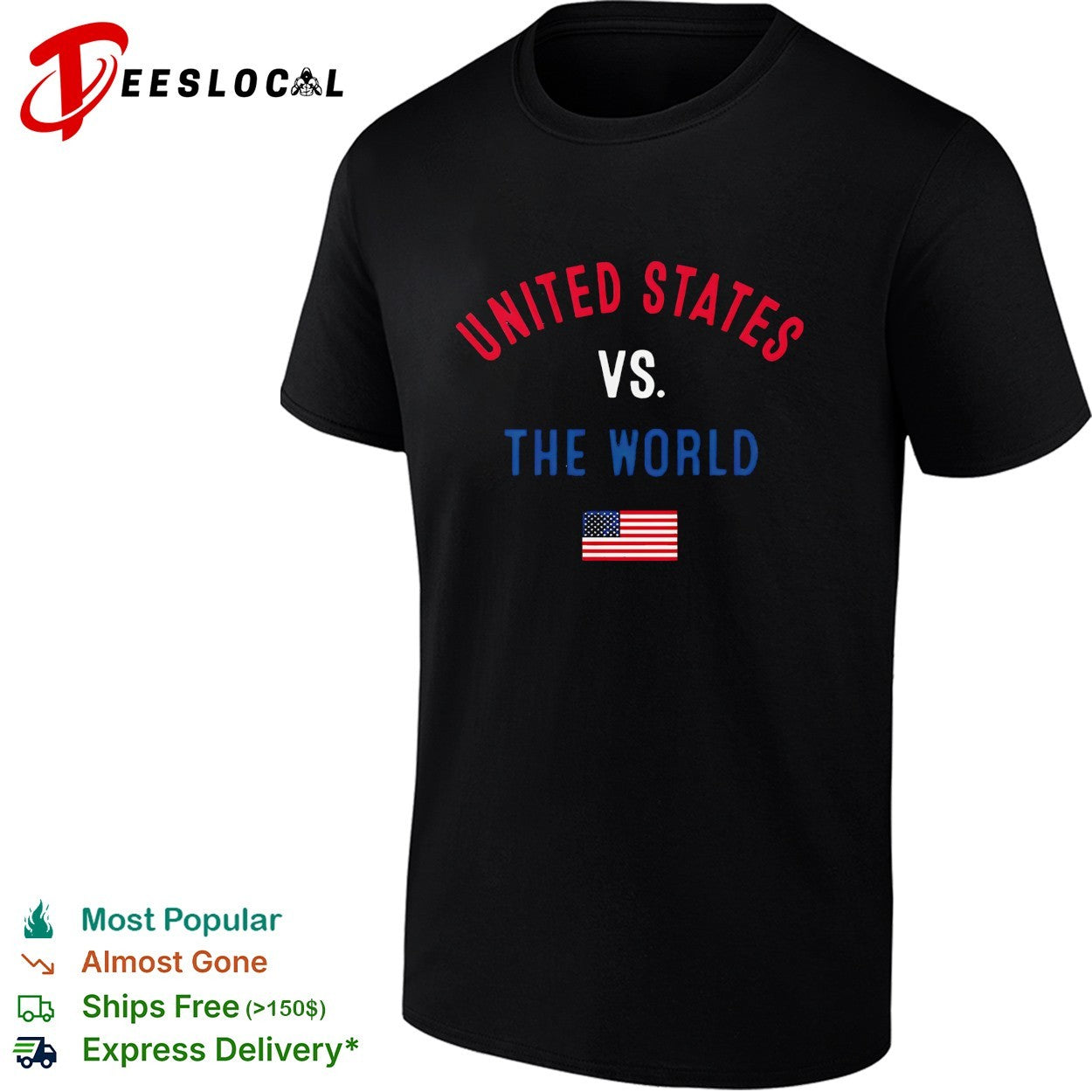 United States American vs The World FIFA World Cup 2026 having flag shirt