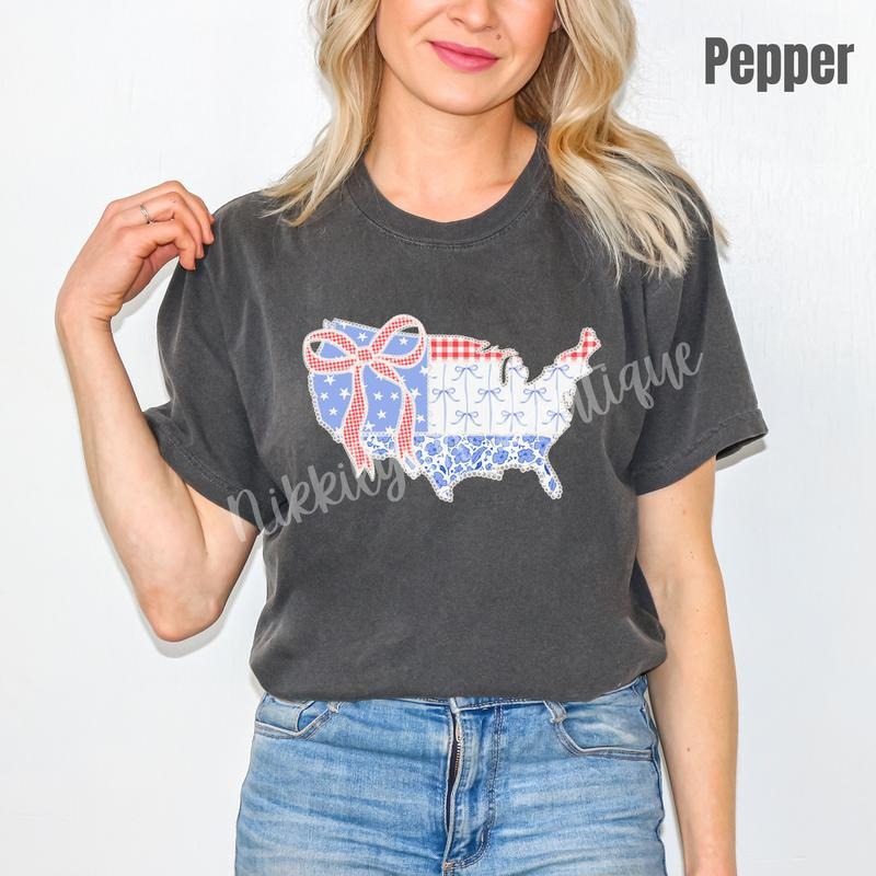 United States Patterns Comfort Colors T-Shirt 'NLB' Hoodie, Sweatshirt | TeeBloomCo.com