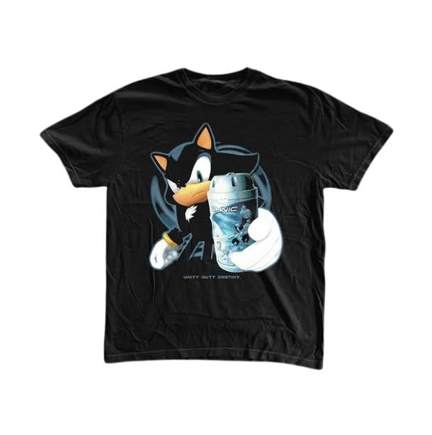 Unity Outy Destiny T-Shirt, Shadow the Hedgehog Shirt, Unisex Graphic Tees Gothic Grunge Y2k Emo Scene Amity Affliction...