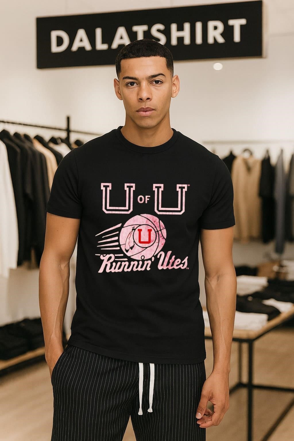 University of Utah Runnin’ Utes Basketball Logo Vintage shirt