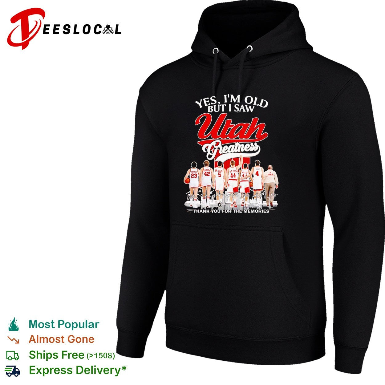 Utah Utes Yes I’m Old But I Saw Utah Greatness thank you for the memories shirt