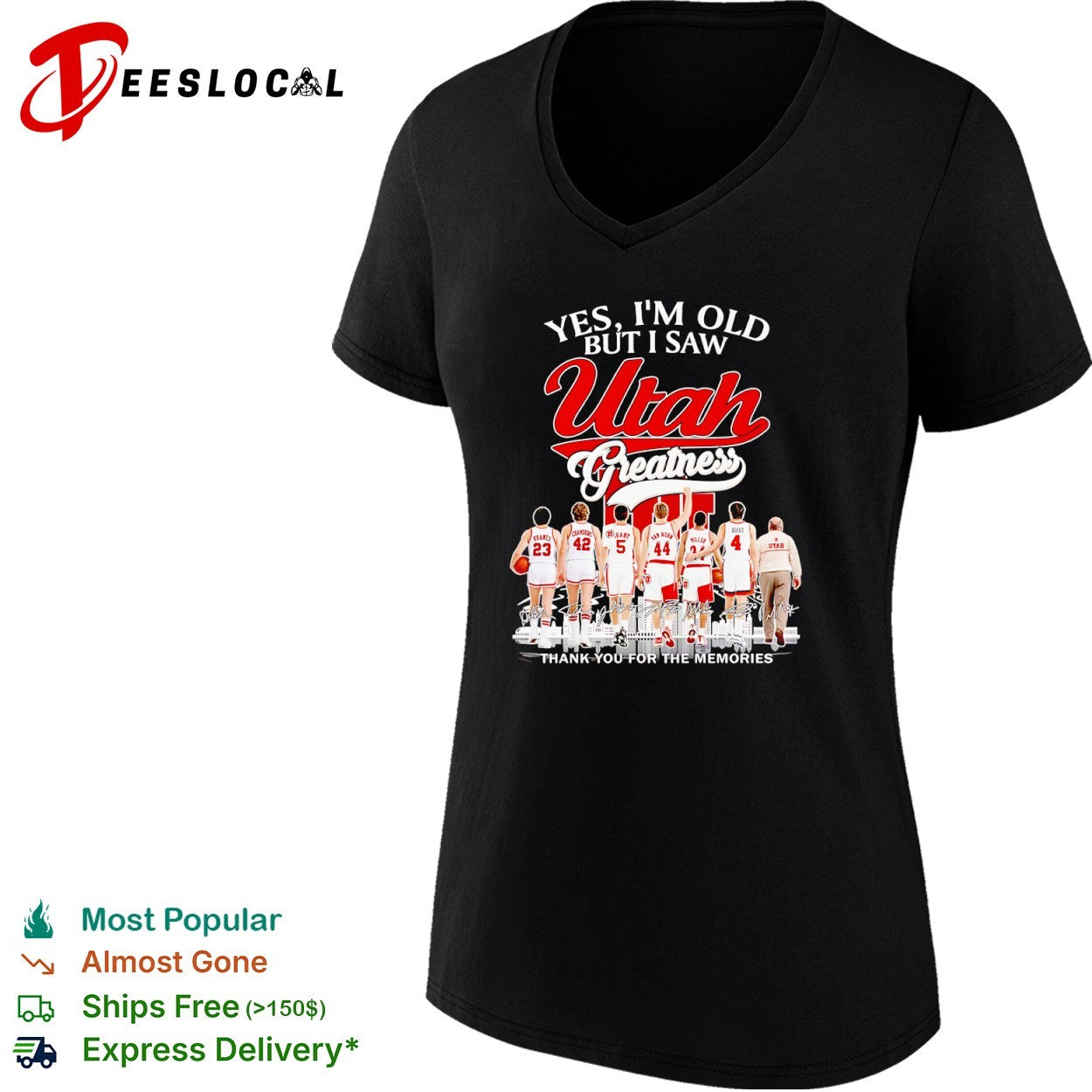 Utah Utes Yes I’m Old But I Saw Utah Greatness thank you for the memories shirt