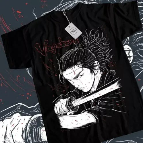 Vagabond T-Shirt Musashi Miyamoto Matahachi Honiden Anime Manga Shirt All Size Hoodie, Sweatshirt | TeeBloomCo.com