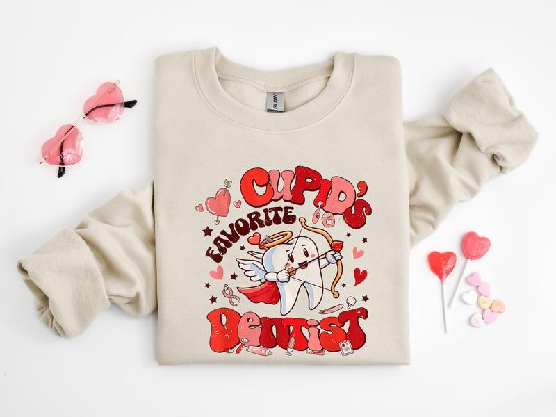 Valentine Dentist Shirt, Dental Hygienist Sweatshirt, Dental Assistant Tshirt, Valentines Day Shirt For Dentist, Dental...
