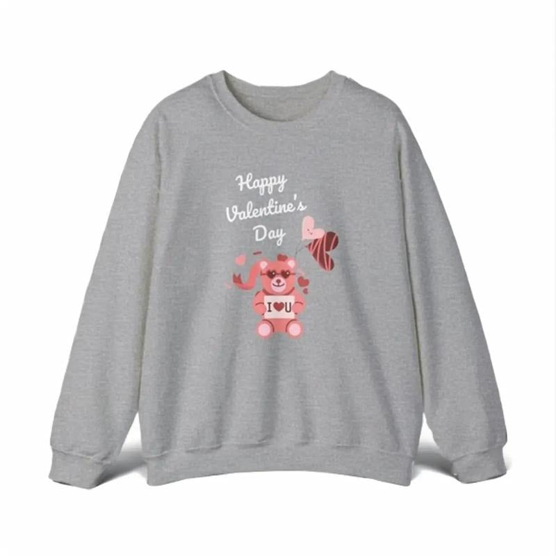 Valentine's Bear Sweatshirt For Women T-Shirts, Hoodie | TeeBloomCo.com