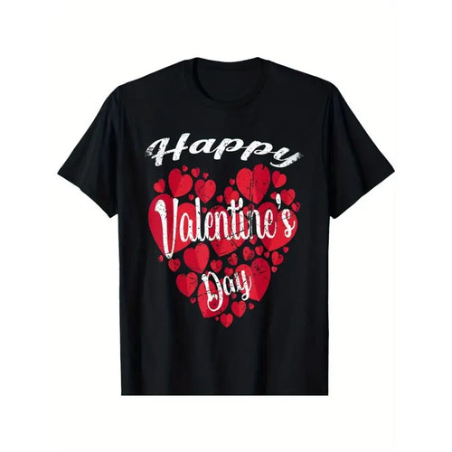Valentine's Day 2023: Matching Couples T-Shirts with Red Hearts