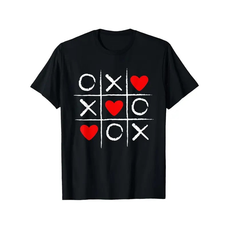 Valentine's Day Love Heart Couples T-Shirt - 100% Cotton, Soft & Breathable, Perfect Gift for Men & Women, Casual Fit,...