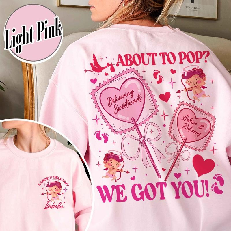 Valentines Day L and D Nurse Sweatshirt, Baby Nurse Valentines Day Sweatshirt, Gift for Labor and Delivery Nurse,...