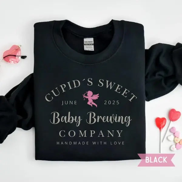 Valentines Day Pregnancy Announcement Shirt Custom Pregnant Sweatshirt Personalized Pregnancy Sweater Mom To Be Cute Baby...