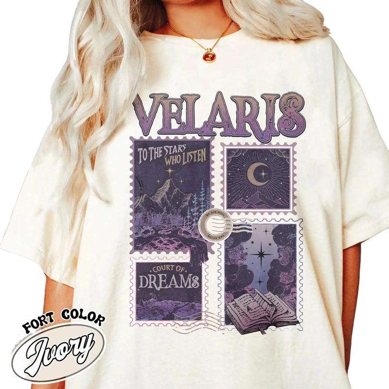 Velaris Acotar Comfort Color Shirt, To The Stars Who Listen Quote Shirt Hoodie, Sweatshirt | TeeBloomCo.com