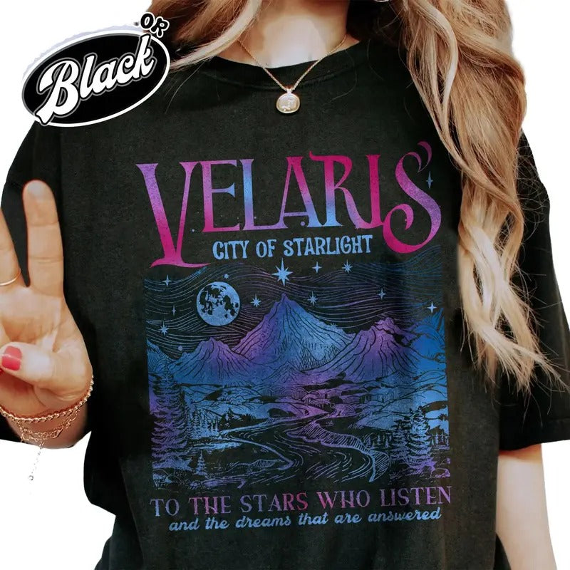 Velaris City Of Starlight Acotar Comfort Color Shirt Hoodie, Sweatshirt | TeeBloomCo.com