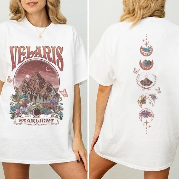 Velaris City Of Starlight Tee Shirt, The Night Court Shirt, SJM Merch, Court of Dreams Rhysand Maas Merch, Booklover Tee,...