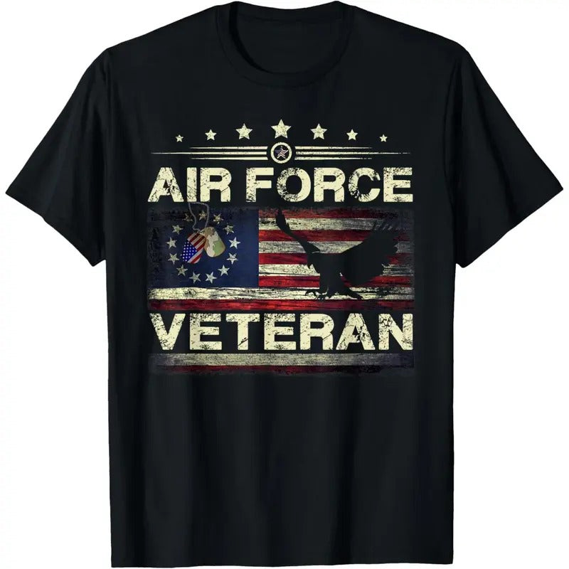 Veteran US Air Force Tshirt - American Betsy Ross Flag T-Shirt made in usa Hoodie, Sweatshirt | TeeBloomCo.com