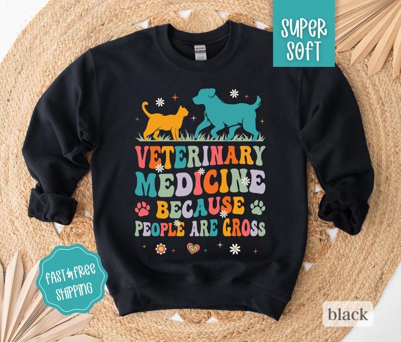 Veterinarian Sweatshirt, Vet Tech Crewneck, Womens Sweatshirt, Gift For Veterinarian T-Shirts, Hoodie | TeeBloomCo.com