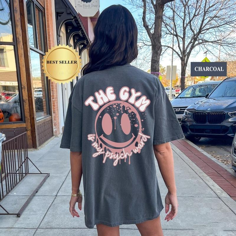 Victoria Maxwell, 2-sides, The Gym is my Psych Ward Tee, Pump Cover, Gift For Girlfriend, Thick Thighs Shirt, Gym Rat,...