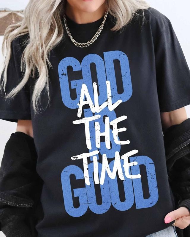 Victoria Maxwell, Womenswear Vintage Graphic Tee, God is good all the time, Christian Bible verse, Jesus bible Christian...