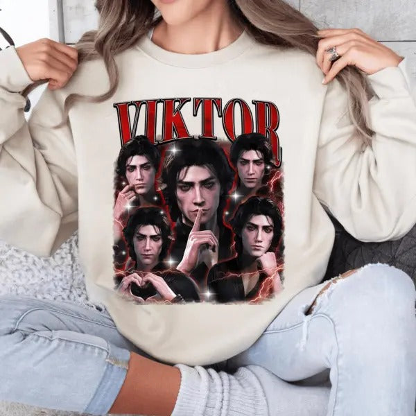 Viktor Arcane x Astarion Baldur Gate Sweatshirt_Sweatshirt Gift For Woman and Man Unisex Sweatshirt T-Shirts, Hoodie