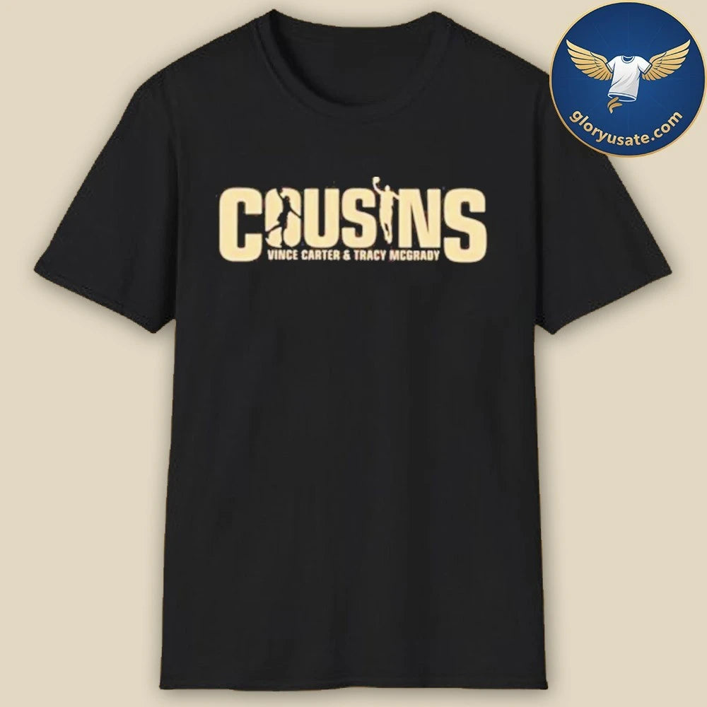 Vince Carter And Tracy McGrady Cousins Podcast Logo T-Shirt