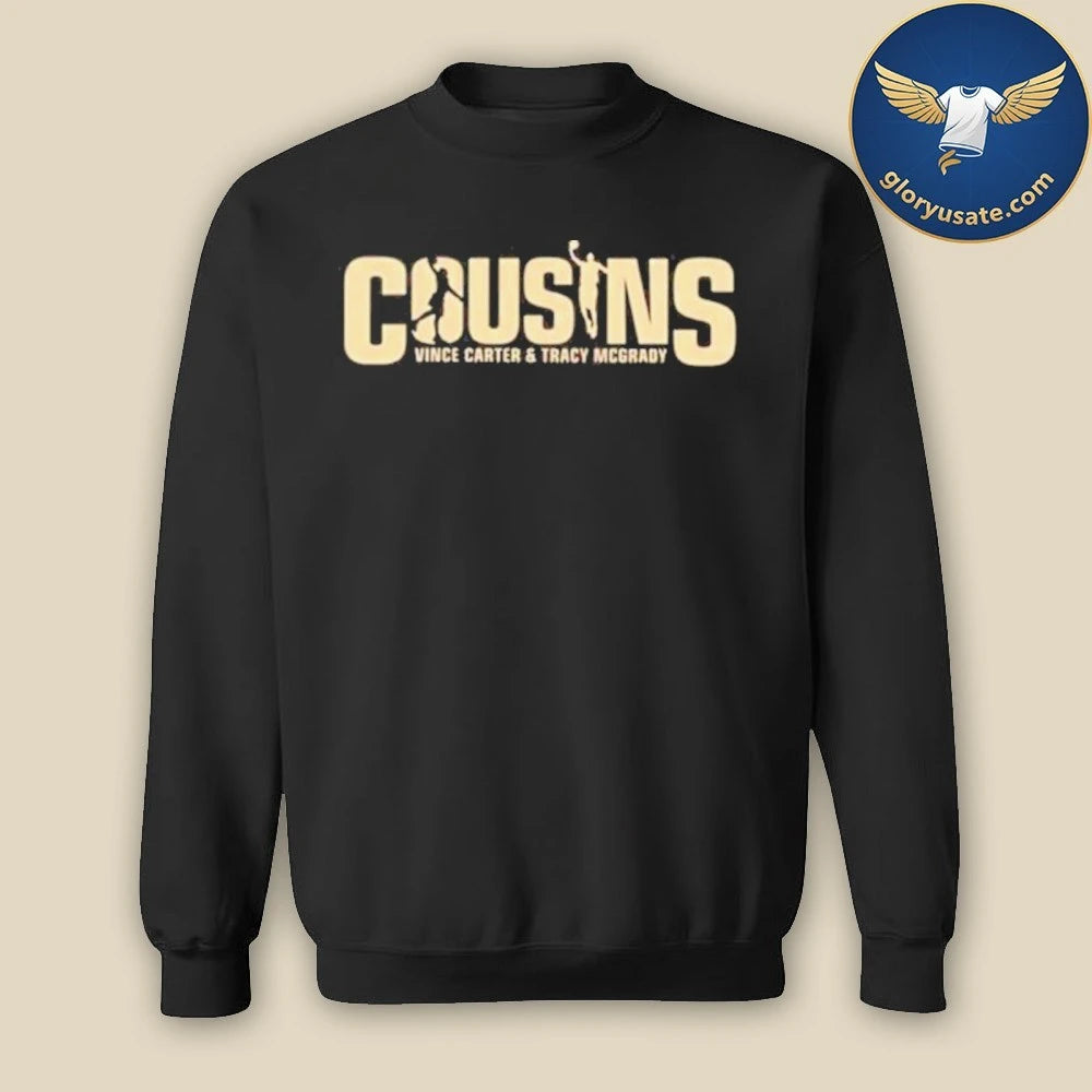 Vince Carter And Tracy McGrady Cousins Podcast Logo T-Shirt