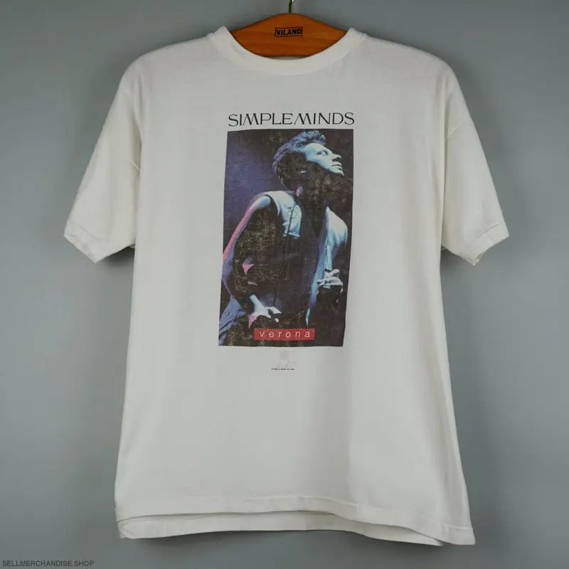 Vintage 1990 Simple Minds t-shirt unisex cotton Tshirt Hoodie, Sweatshirt | TeeBloomCo.com