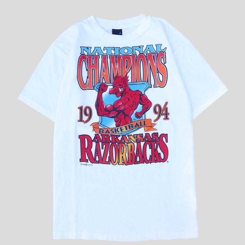 Vintage 1994 Rare Razorbacks National Champions Mad Hog Vintage T-Shirt, Sweatshirt, Hoodie | TeeBloomCo.com