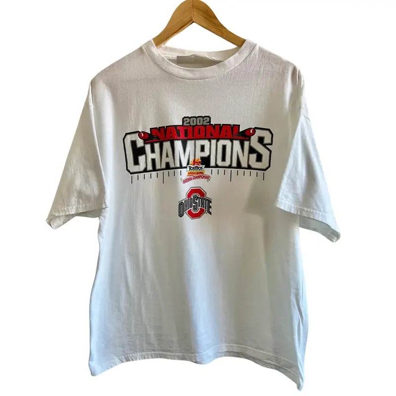 Vintage 2002 Ohio State University Football National Champions T-Shirt Hoodie, Sweatshirt | TeeBloomCo.com