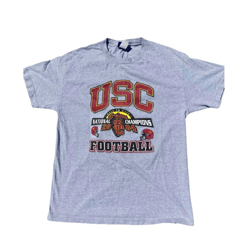 Vintage 2004 USC Trojans Back to Back Football National Champions T-Shirt Hoodie, Sweatshirt | TeeBloomCo.com