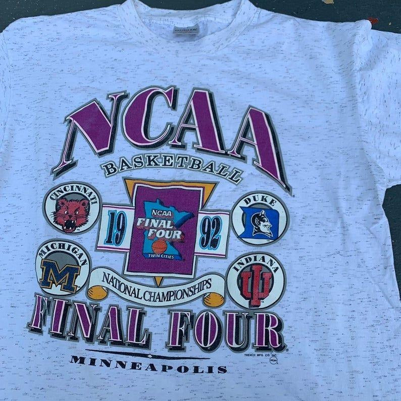 Vintage 90's NCAA Final Four T Shirt Hoodie, Sweatshirt | TeeBloomCo.com