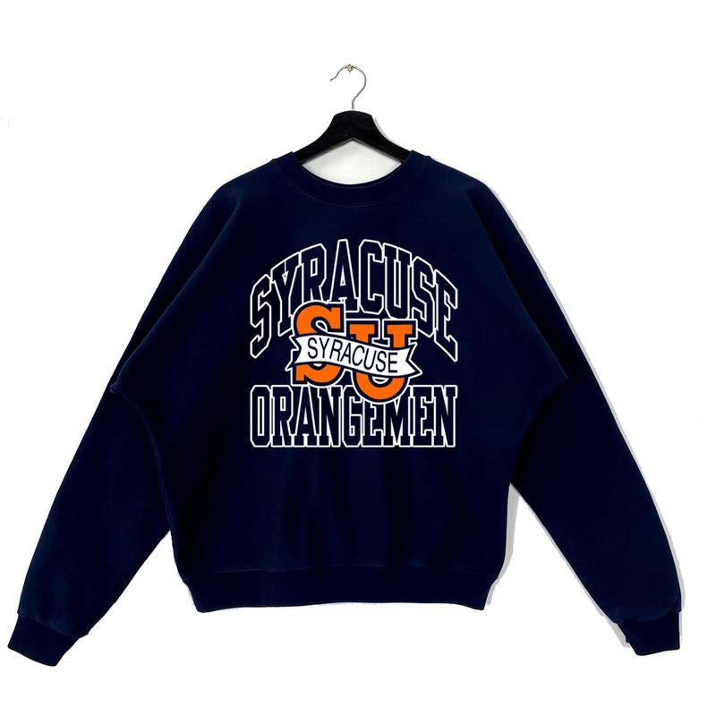Vintage 90s Syracuse University Orangemen Crewneck Sweatshirt, Ven, Unisex T-shirts Hoodie Sweatshirt | TeeBloomCo.com