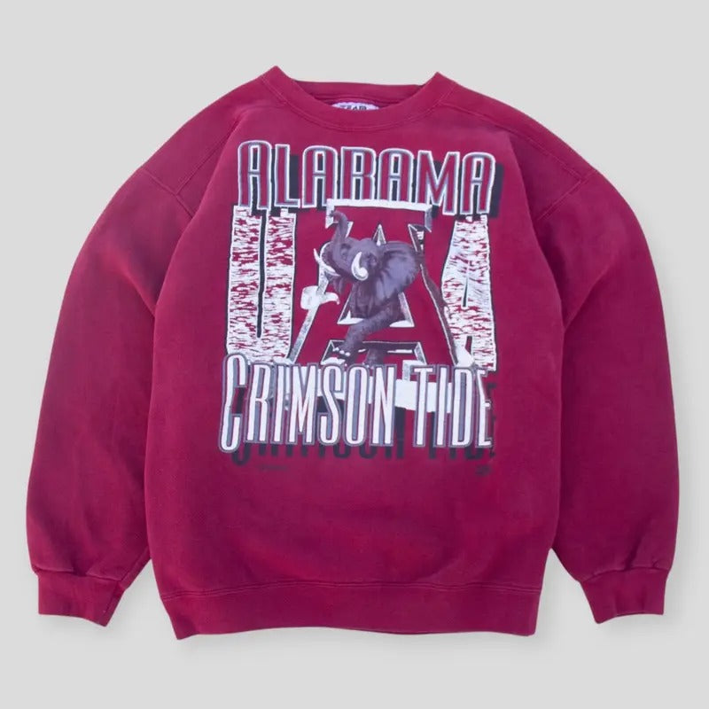 Vintage 90s University Of Alabama Crew Neck Sweatshirt T-Shirts, Hoodie | TeeBloomCo.com