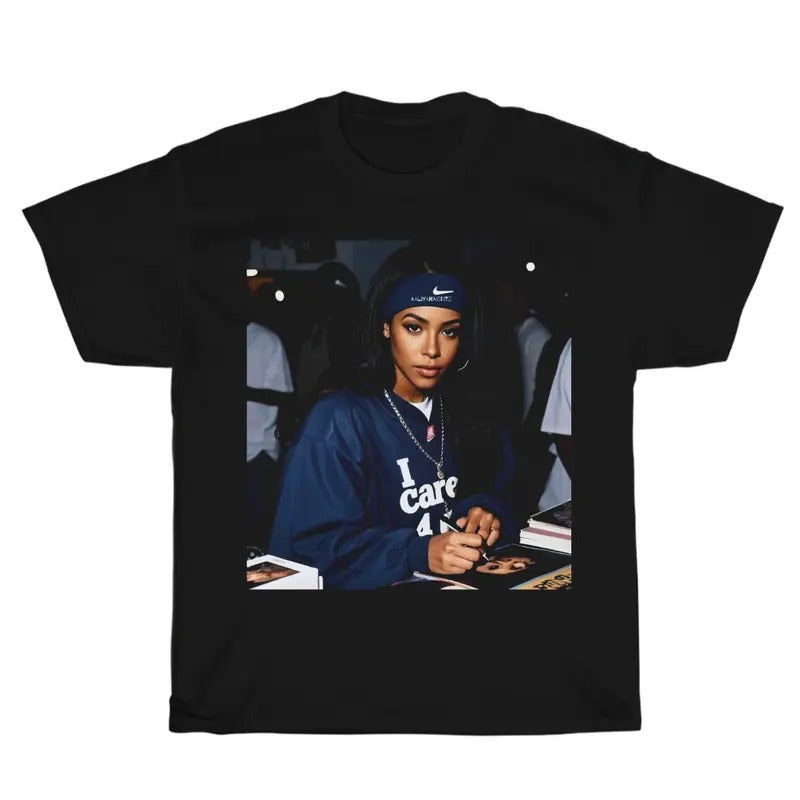 Vintage Aaliyah Baby Girl Graphic Unisex Shirt, Bootleg Rap Design Shirt, Hip-Hop Merchandise, Rap Gift for Him Her...