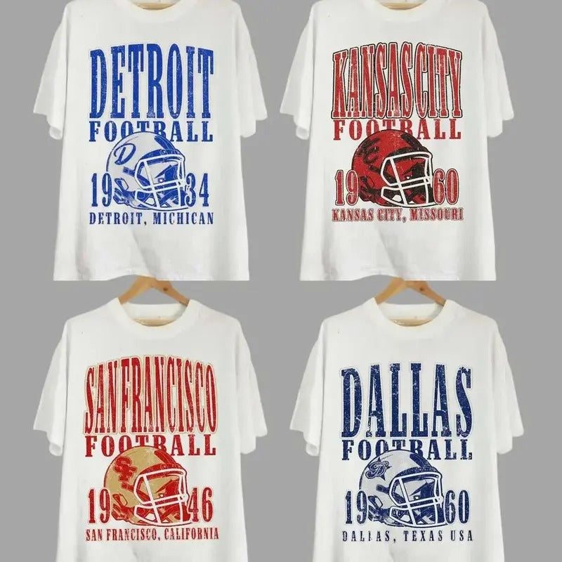 Vintage All Teams Football Unisex T-shirt Sport For Men For Women Hoodie, Sweatshirt | TeeBloomCo.com