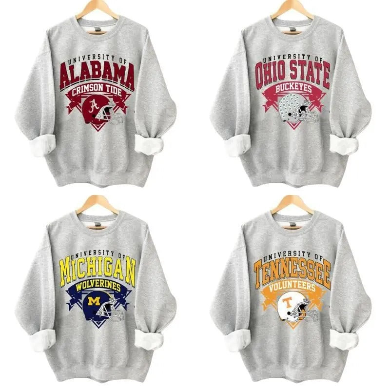 Vintage All Teams University NCAA Sweatshirt, Sport Grey Sweatshirt, Gift For Fan T-Shirts, Hoodie | TeeBloomCo.com