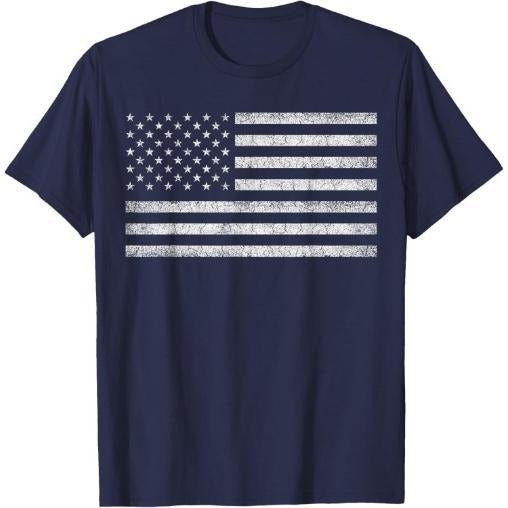 Vintage American Flag Tee Women Men USA Patriotic Graphic T-Shirt Made in USA Hoodie, Sweatshirt | TeeBloomCo.com