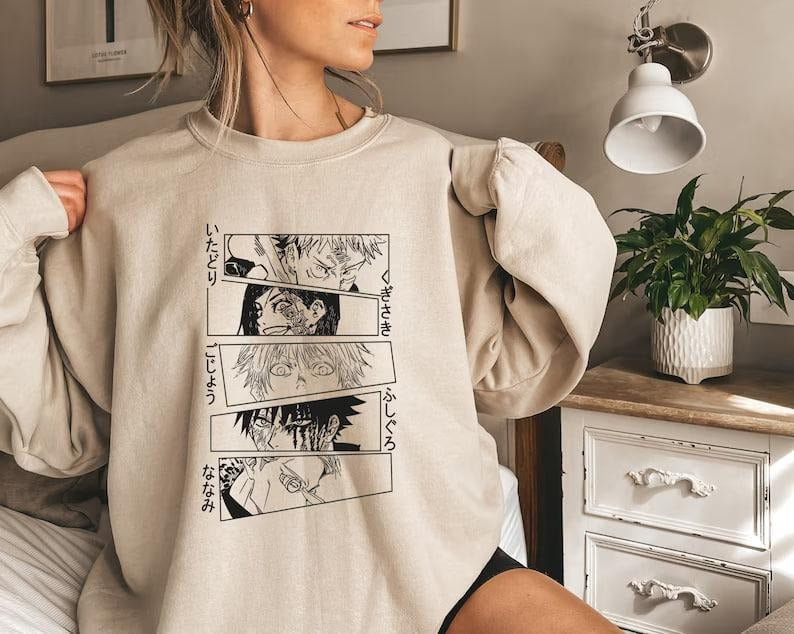 Vintage Anime Sweater, Anime lover gift, Anime merch, Anime Lover Sweatshirt, Hoodie gift, Sweater, Anime Gift, Gift for...