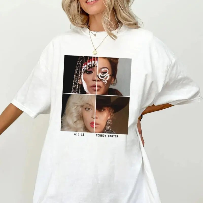 Vintage Beyonce Cowboy Carter Shirt, Beyoncé ACT 2 Cowboy Carter Cover 2024 shirt, Album Name Song Beyonce shirt, Beyonce...