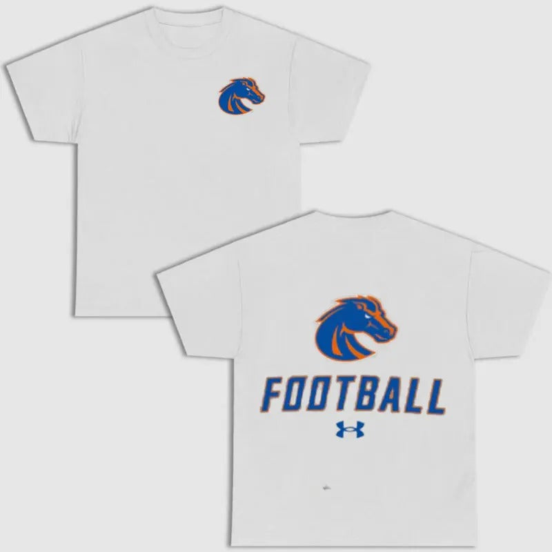 Vintage Boise State Broncos 2 Side T-shirt, NCAA Shirt, Vintage Football Shirt Top Classic Menswear Hoodie, Sweatshirt