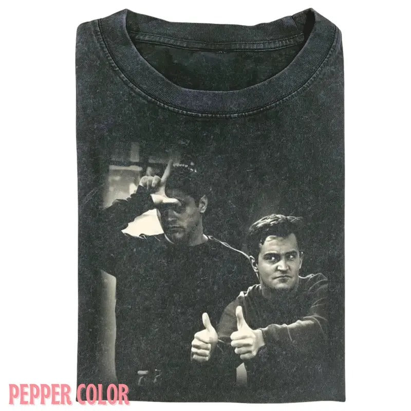 Vintage CHAND.LER RETRO FRIENDS T-SHIRT, 90' Graphic tee Womenswear Top Hoodie, Sweatshirt | TeeBloomCo.com