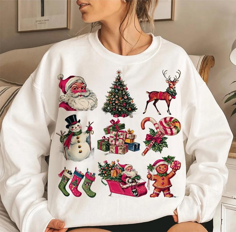 Vintage Christmas Santa Sweatshirt, Old Christmas Tee Shirt, Christmas 90s Shirt, Vintage Santa Claus Sweater, Gift For...